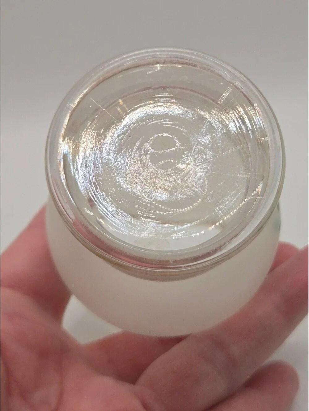 Vintage Bartlett Collins Frosted Glass Bud Vase